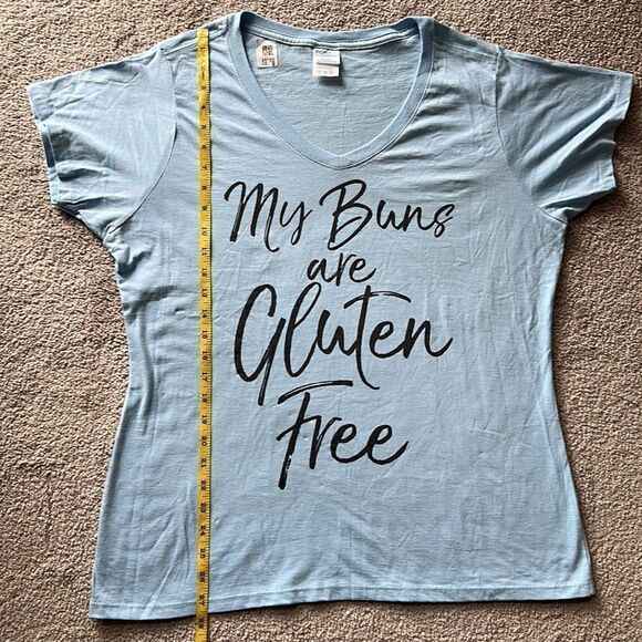 Port Authority “My Buns are Gluten Free” Tee Shirt! - Picture 5 of 6